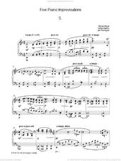 Cover icon of Five Piano Improvisations: 5. Largo sheet music for piano solo by Edward Elgar, classical score, intermediate skill level