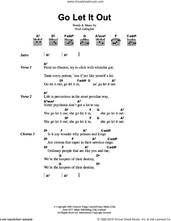 Cover icon of Go Let It Out sheet music for guitar (chords) by Oasis and Noel Gallagher, intermediate skill level