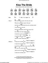 Cover icon of Kiss The Bride sheet music for guitar (chords) by Elton John and Bernie Taupin, intermediate skill level