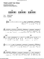 Cover icon of Too Lost In You sheet music for piano solo (chords, lyrics, melody) by Sugababes and Diane Warren, intermediate piano (chords, lyrics, melody)
