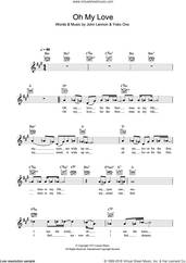 Cover icon of Oh My Love sheet music for voice and other instruments (fake book) by John Lennon and Yoko Ono, intermediate skill level