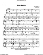 Cover icon of Jenny Rebecca sheet music for voice, piano or guitar by Carol Hall and Carol Hallcusse, intermediate skill level