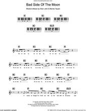 Cover icon of Bad Side Of The Moon sheet music for piano solo (chords, lyrics, melody) by Elton John and Bernie Taupin, intermediate piano (chords, lyrics, melody)