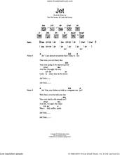 Cover icon of Jet sheet music for guitar (chords) by Wings, Paul McCartney and Linda McCartney, intermediate skill level