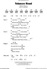Cover icon of Tobacco Road sheet music for guitar (chords) by The Nashville Teens and John D. Loudermilk, intermediate skill level