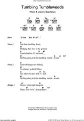 Cover icon of Tumbling Tumbleweeds sheet music for guitar (chords) by Sons Of The Pioneers and Bob Nolan, intermediate skill level