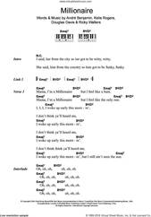 Cover icon of Millionaire (featuring Andre 3000) sheet music for piano solo (chords, lyrics, melody) by Kelis, AndrAA 3000, Andre 3000, Andre Benjamin, Andre Benjamin, Douglas Davis, Kelis Rogers and Ricky Walters, intermediate piano (chords, lyrics, melody)