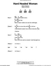 Cover icon of Hard Headed Woman sheet music for guitar (chords) by Elvis Presley and Claude DeMetruis, intermediate skill level