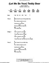 Cover icon of (Let Me Be Your) Teddy Bear sheet music for guitar (chords) by Elvis Presley, Bernie Lowe and Kal Mann, intermediate skill level