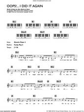 Cover icon of Oops! I Did It Again sheet music for piano solo (chords, lyrics, melody) by Britney Spears, Max Martin and Rami, intermediate piano (chords, lyrics, melody)