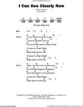 Cover icon of I Can See Clearly Now sheet music for guitar (chords) by Johnny Nash, intermediate skill level