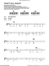 Cover icon of That's All Right sheet music for piano solo (chords, lyrics, melody) by Elvis Presley and Arthur Crudup, intermediate piano (chords, lyrics, melody)
