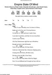 Cover icon of Empire State Of Mind (featuring Alicia Keys) sheet music for guitar (chords) by Jay-Z, Al Shuckburgh, Alicia Keys, Angela Hunte, Bert Keyes, Janet Sewell-Ulepic, Shawn Carter and Sylvia Robinson, intermediate skill level