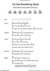 Cover icon of I'm Into Something Good sheet music for guitar (chords) by Herman's Hermits, Carole King and Gerry Goffin, intermediate skill level