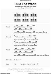 Cover icon of Rule The World (from Stardust) sheet music for piano solo (chords, lyrics, melody) by Take That, Gary Barlow, Howard Donald, Jason Orange and Mark Owen, intermediate piano (chords, lyrics, melody)