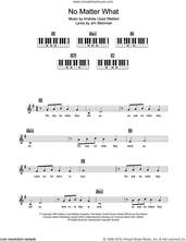 Cover icon of No Matter What (from Whistle Down The Wind) sheet music for piano solo (chords, lyrics, melody) by Boyzone, Andrew Lloyd Webber and Jim Steinman, intermediate piano (chords, lyrics, melody)