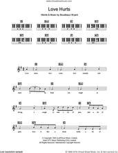 Cover icon of Love Hurts sheet music for piano solo (chords, lyrics, melody) by The Everly Brothers, Nazareth and Boudleaux Bryant, intermediate piano (chords, lyrics, melody)