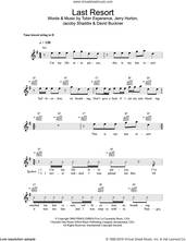Cover icon of Last Resort sheet music for voice and other instruments (fake book) by Papa Roach, David Buckner, Jacoby Shaddix, Jerry Horton and Tobin Esperance, intermediate skill level