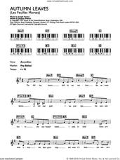 Cover icon of Autumn Leaves (Les Feuilles Mortes) sheet music for piano solo (chords, lyrics, melody) by Eva Cassidy, Jacques Prevert and Joseph Kosma, intermediate piano (chords, lyrics, melody)