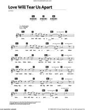 Cover icon of Love Will Tear Us Apart sheet music for piano solo (chords, lyrics, melody) by Joy Division, Bernard Sumner, Ian Curtis, Peter Hook and Stephen Morris, intermediate piano (chords, lyrics, melody)