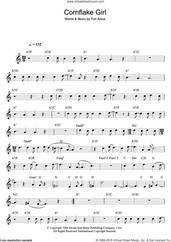 Cover icon of Cornflake Girl sheet music for flute solo by Tori Amos, intermediate skill level