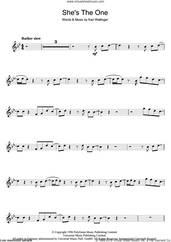 Cover icon of She's The One sheet music for flute solo by Robbie Williams and Karl Wallinger, intermediate skill level
