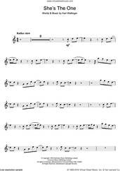 Cover icon of She's The One sheet music for trumpet solo by Robbie Williams and Karl Wallinger, intermediate skill level