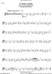 Cover icon of In Dulci Jubilo sheet music for clarinet solo by Mike Oldfield and Johann Sebastian Bach, classical score, intermediate skill level