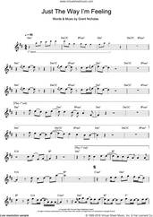 Cover icon of Just The Way I'm Feeling sheet music for saxophone solo by Feeder and Grant Nicholas, intermediate skill level