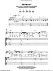 Cover icon of Retirement sheet music for guitar (tablature) by Kaiser Chiefs, Andrew White, Charlie Wilson, James Rix, Nicholas Baines and Nicholas Hodgson, intermediate skill level