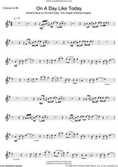 Cover icon of On A Day Like Today sheet music for clarinet solo by Tim Rice-Oxley, Richard Hughes and Tom Chaplin, intermediate skill level