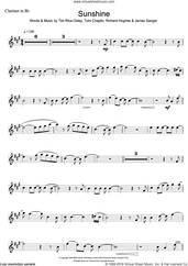 Cover icon of Sunshine sheet music for clarinet solo by Tim Rice-Oxley, James Sanger, Richard Hughes and Tom Chaplin, intermediate skill level