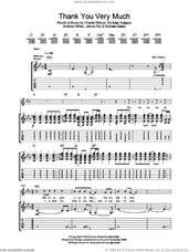 Cover icon of Thank You Very Much sheet music for guitar (tablature) by Kaiser Chiefs, Andrew White, Charlie Wilson, James Rix, Nicholas Baines and Nicholas Hodgson, intermediate skill level