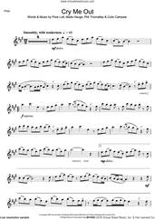 Cover icon of Cry Me Out sheet music for flute solo by Pixie Lott, Colin Campsie, Mads Hauge and Phil Thornalley, intermediate skill level