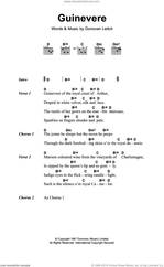 Cover icon of Guinevere sheet music for guitar (chords) by Walter Donovan and Donovan Leitch, intermediate skill level