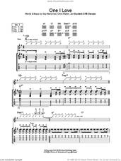 Cover icon of One I Love sheet music for guitar (tablature) by Coldplay, Chris Martin, Guy Berryman, Jon Buckland and Will Champion, intermediate skill level