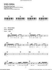 Cover icon of Eyes Open sheet music for piano solo (chords, lyrics, melody) by Taylor Swift, intermediate piano (chords, lyrics, melody)