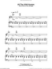 Cover icon of All The Wild Horses sheet music for voice, piano or guitar by Ray LaMontagne, intermediate skill level
