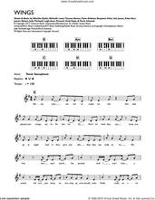 Cover icon of Wings sheet music for piano solo (chords, lyrics, melody) by Little Mix, Benjamin Kohn, Erika Nuri, Heidi Rojas, Iain James, Jade Thirlwall, Jessica Nelson, Leigh-Anne Pinnock, Michelle Lewis, Mischke Butler, Perrie Edwards, Peter Kelleher and Thomas Barnes, intermediate piano (chords, lyrics, melody)