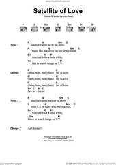 Cover icon of Satellite Of Love sheet music for guitar (chords) by Lou Reed, intermediate skill level