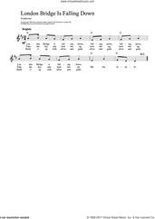Cover icon of London Bridge sheet music for voice and other instruments (fake book), intermediate skill level