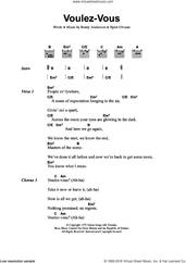 Cover icon of Voulez Vous sheet music for guitar (chords) by ABBA, Benny Andersson and Bjorn Ulvaeus, intermediate skill level