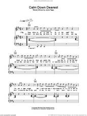 Cover icon of Calm Down Dearest sheet music for voice, piano or guitar by Jamie T and Jamie Treays, intermediate skill level