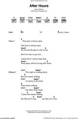 Cover icon of After Hours sheet music for guitar (chords) by We Are Scientists, Christopher Cain and Keith Murray, intermediate skill level