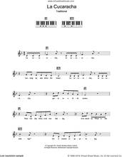 Cover icon of La Cucaracha (The Cockroach) sheet music for piano solo (chords, lyrics, melody) by Xavier Cugat, Dorsey Brothers Music Limited and Miscellaneous, intermediate piano (chords, lyrics, melody)