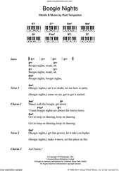 Cover icon of Boogie Nights sheet music for piano solo (chords, lyrics, melody) by Heatwave and Rod Temperton, intermediate piano (chords, lyrics, melody)