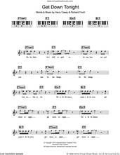 Cover icon of Get Down Tonight sheet music for piano solo (chords, lyrics, melody) by Harry Wayne Casey, KC & The Sunshine Band and Richard Finch, intermediate piano (chords, lyrics, melody)