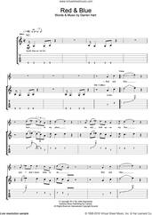 Cover icon of Red And Blue sheet music for guitar (tablature) by Harts and Darren Hart, intermediate skill level