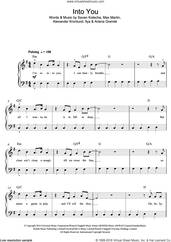 Cover icon of Into You sheet music for voice, piano or guitar by Ariana Grande, Alexander Kronlund, Ilya, Max Martin and Savan Kotecha, intermediate skill level
