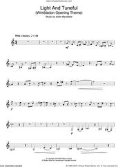 Cover icon of Light And Tuneful (Wimbledon Opening Theme) sheet music for clarinet solo by Keith Mansfield, intermediate skill level